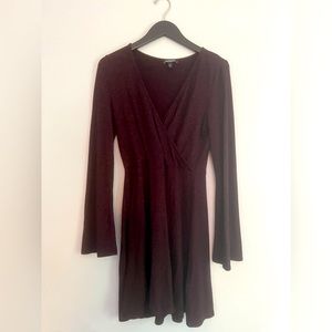 Purple A-line Dress